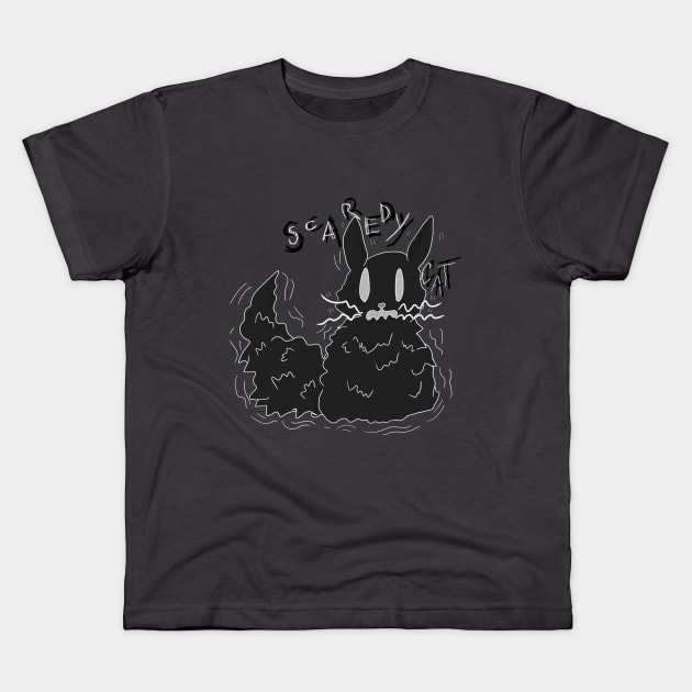 Scaredy Cat version 2.0 Kids T-Shirt by TheNeutralDragon